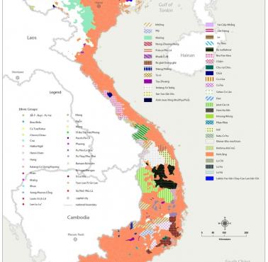 Mapa etniczna Wietnamu