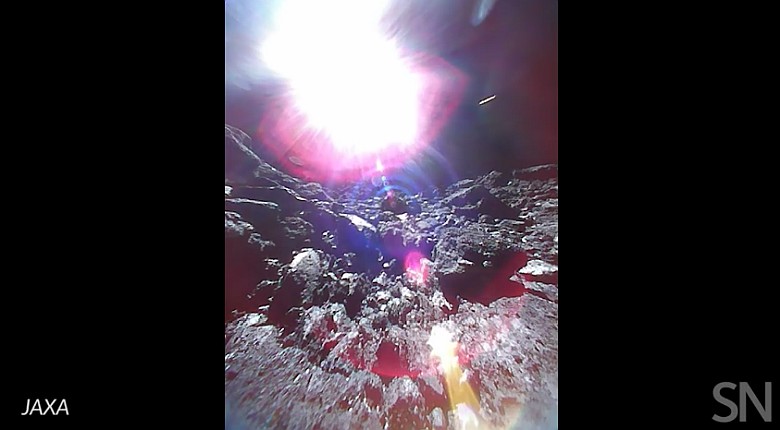 Krótkim film z powierzchni asteroidy Ryugu wysłany przez japońską sondę Rover-1B (wideo)