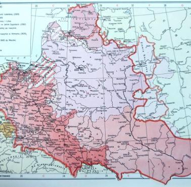 Mapa I Rzeczpospolitej z lat 1569-1648