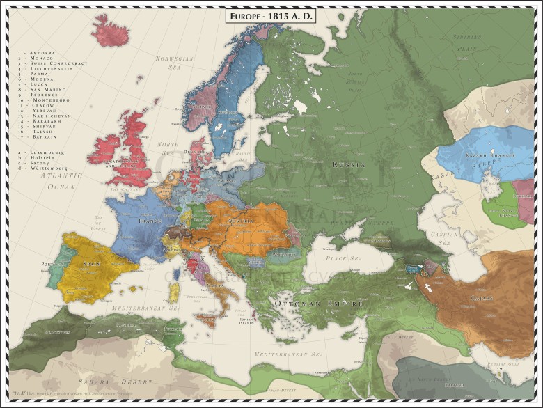 Europa w 1815 roku