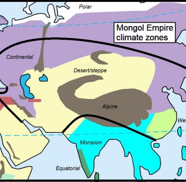 Strefy klimatyczne Imperium Mongolskiego