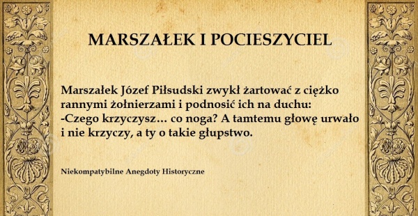 Józef Piłsudski pocieszyciel