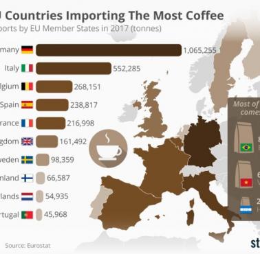 Najwięksi importerzy kawy w Europie