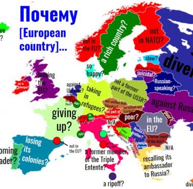 Dlaczego [kraj europejski] ... według rosyjskiego Googla