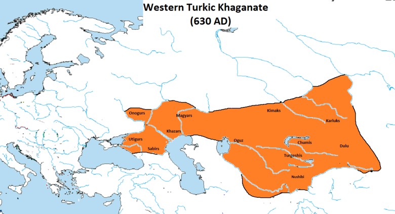 Pierwszy kaganat turecki – pierwsze państwo Turkutów, 630 rok n.e.