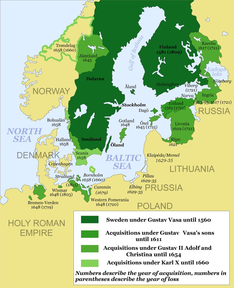 Szwedzkie imperium w czasach świetności 1560-1660