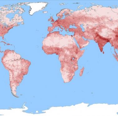 Gęstość zaludnienia świata