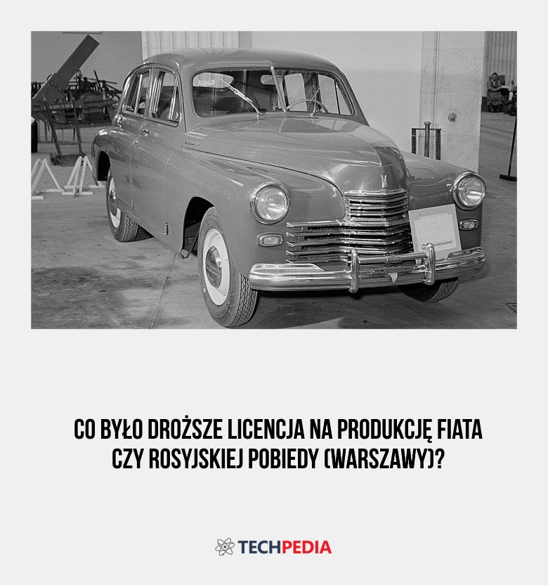 Co było droższe licencja na produkcję Fiata czy rosyjskiej Pobiedy (Warszawy)?