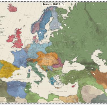 Europa w 1880 roku