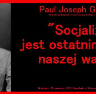 Joseph Goebbels o walce o socjalizm