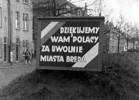 Podziękowania od mieszkańców holenderskiego miasta Breda dla WP (generała Maczka)