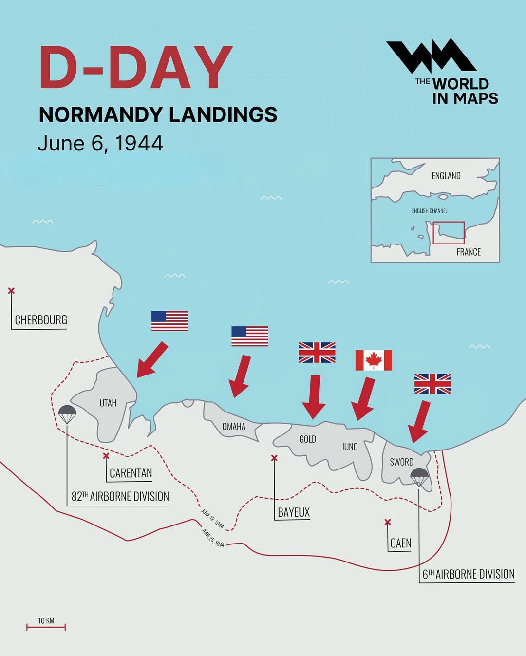 Lądowanie Aliantów w Normandii (D-Day) w liczbach, 1944