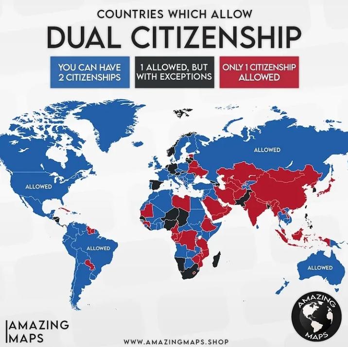 Kraje, w których można posiadać podwójne obywatelstwo