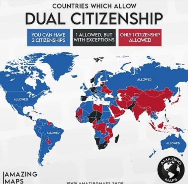 Kraje, w których można posiadać podwójne obywatelstwo