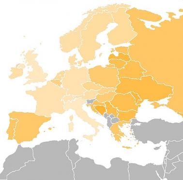 Procent Europejczyków, którzy wierzą w los