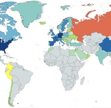 Mapa sklepów IKEA na świecie, 08.2022
