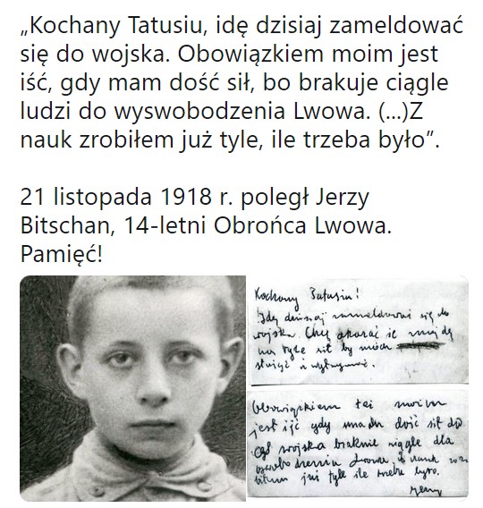 Kochany Tatusiu, idę dzisiaj zameldować się do wojska. Obowiązkiem moim jest iść, gdy mam dość sił, bo brakuje ciągle ludzi ...