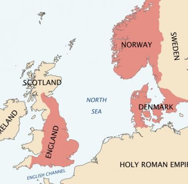 Imperium Morza Północnego 1013-1042 (znane również jako Imperium Anglo-Skandynawskie)  Knuta Wielkiego