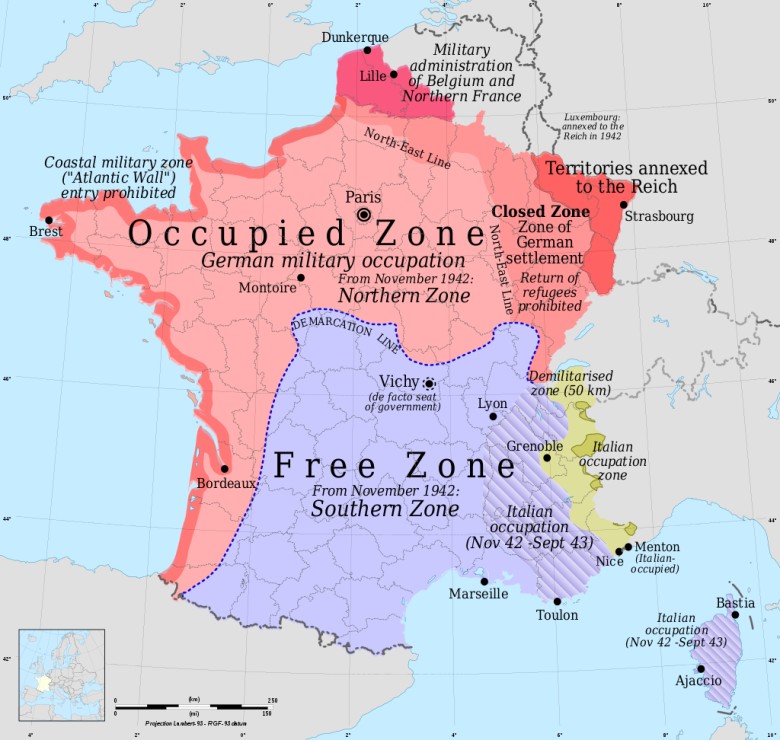 Francja po przegranej wojnie w 1940 roku