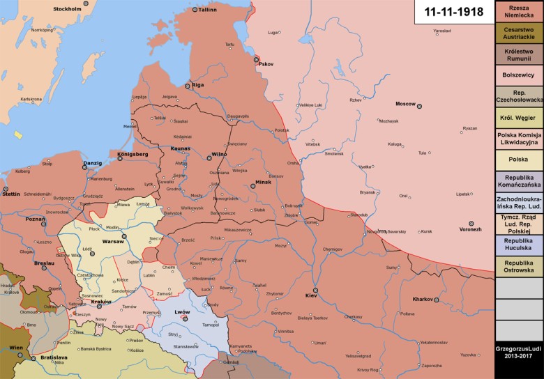 Polska w dniu 11.11.2018