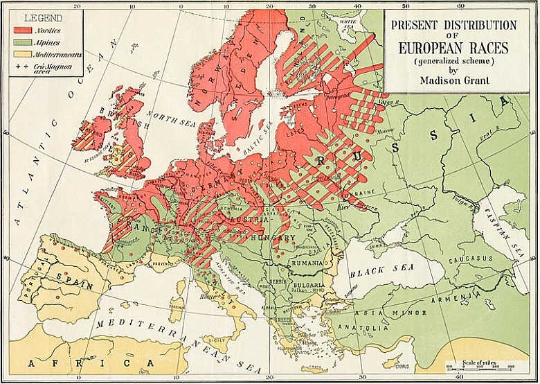 Rasowy podział Europy