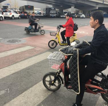 Ocieplacz dla motocyklistów, północne Chiny