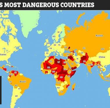 Najbardziej niebezpieczne kraje na świecie