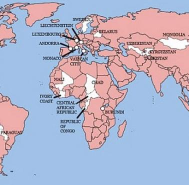 Kraje które nigdy nie były zaatakowane przez Anglię