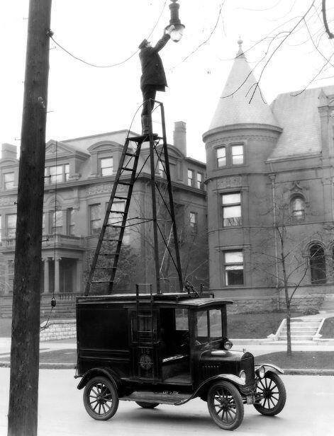 Wymiana lamp, USA, 1910