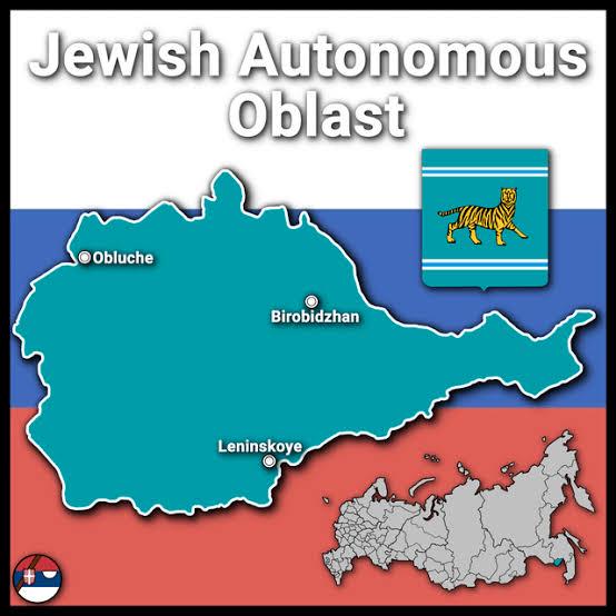 Mapa Żydowskiego Obwodu Autonomicznego
