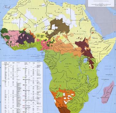 Języki w Afryce, 1959