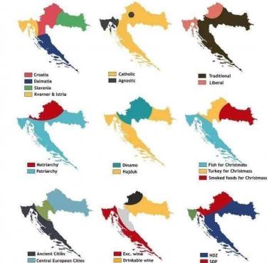 9 sposobów na podział Chorwacji