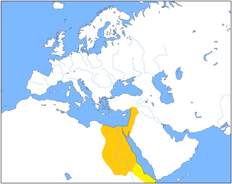 Starożytny Egipt (Imperium Egipskie) ok. 1250 p.n.e.