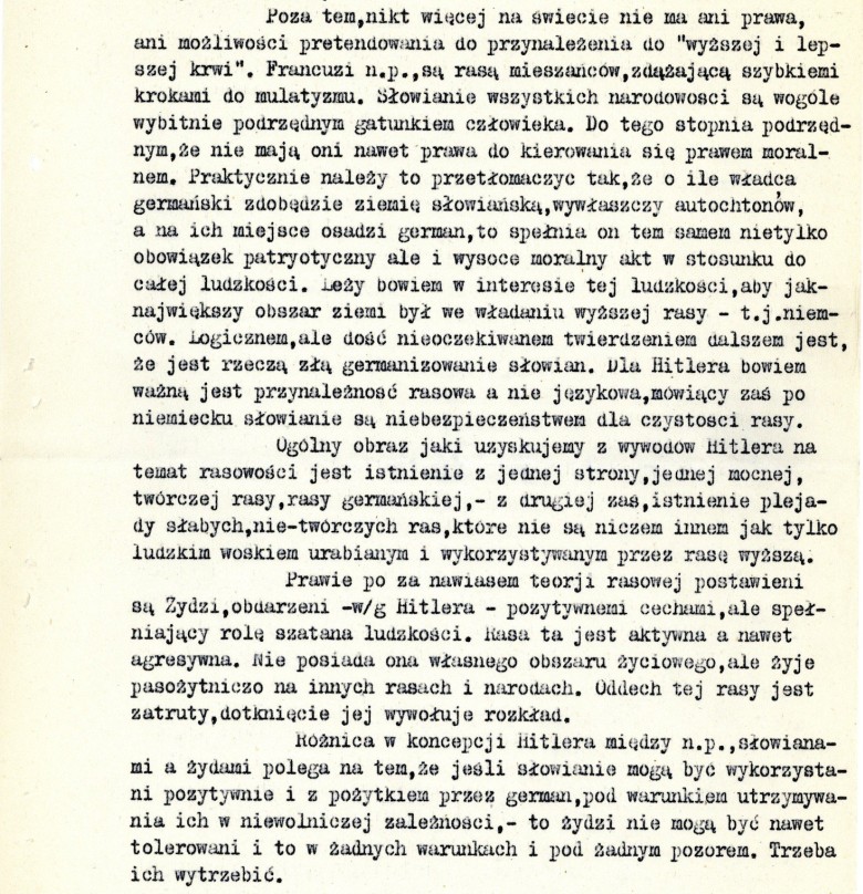 Analiza Mein Kampf autorstwa Mariana Chodackiego z roku 1941