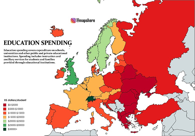 Wydatki na edukację w Europie