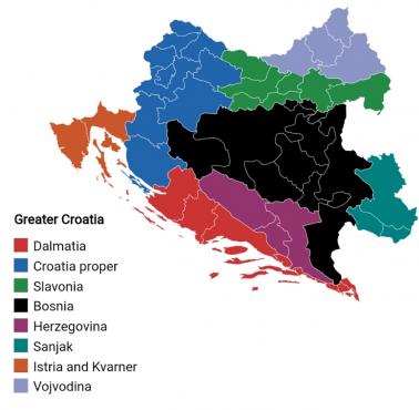 Regiony wielkiej Chorwacji, Bałkany