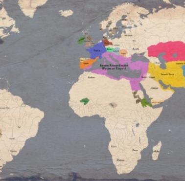 Mapa świata z 560 roku n.e.