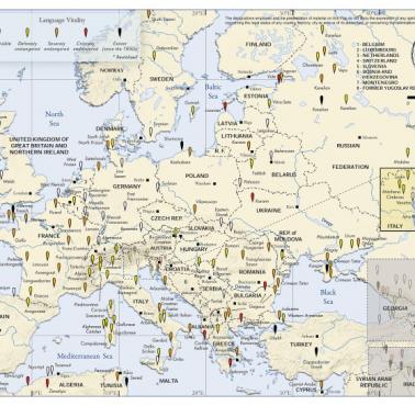Zagrożone języki w Europie, UNESCO, 2013