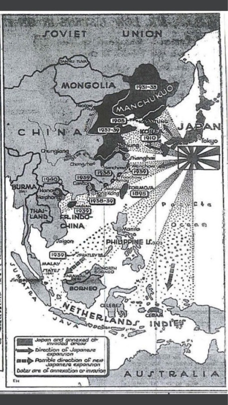 Japońskie kierunki podbojów podczas II wojny