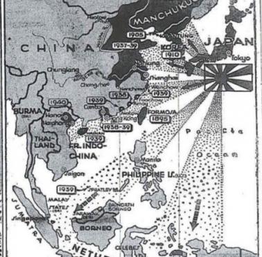 Japońskie kierunki podbojów podczas II wojny