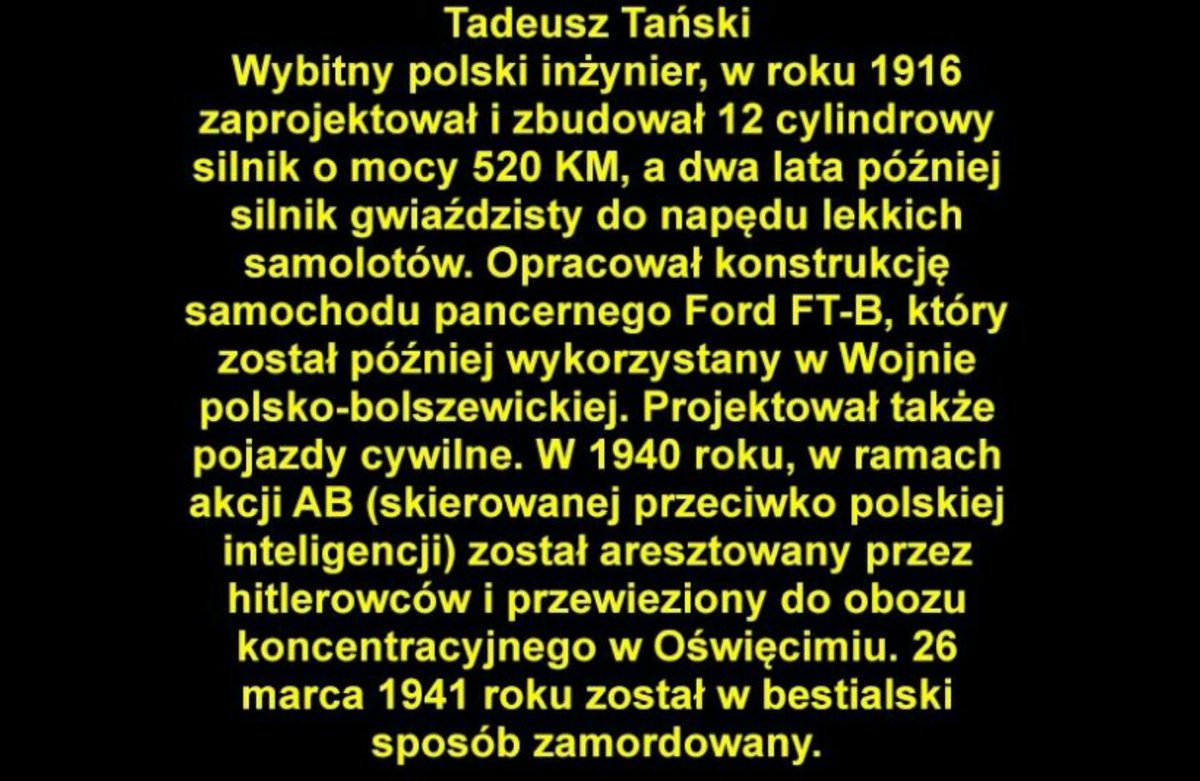 Tadeusz Tański – polski konstruktor samochodowy, inżynier mechanik, wynalazca