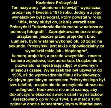 Kazimierz Prószyński – polski przedsiębiorca, operator filmowy, reżyser, inżynier oraz wynalazca