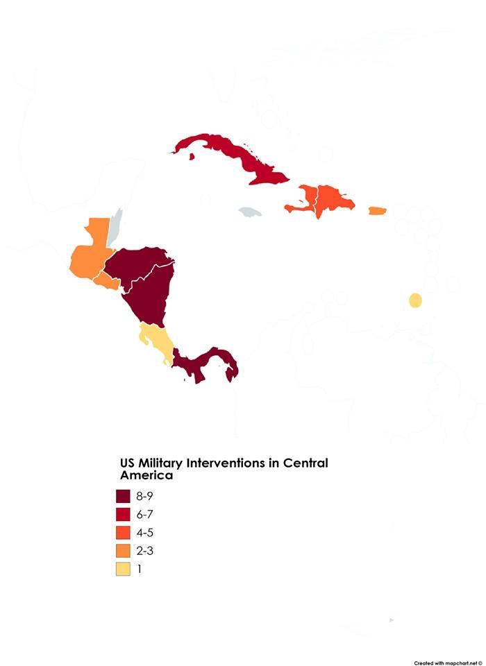Amerykańskie interwencje wojskowe w Ameryce Środkowej