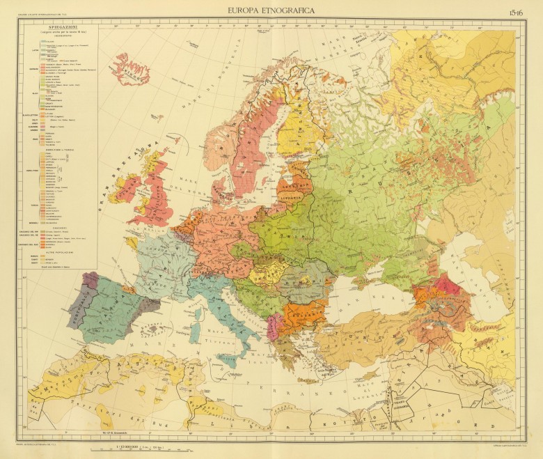 Etnolingwistyczna mapa Europy, 1929
