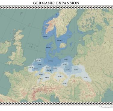 Ekspansja plemion germańskich, 1000 - 100 rok p.n.e.