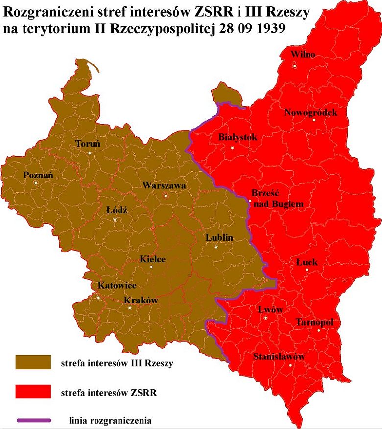 IV rozbiór Polski i rozpoczęcie II wojny światowej przez Niemcy i ZSRR