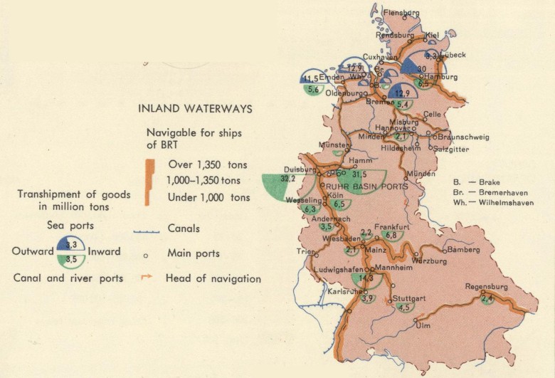 Śródlądowe drogi wodne Niemiec Zachodnich (lata 60. XX wieku), 1967