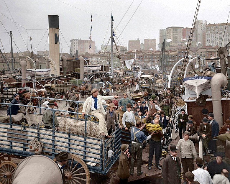 Port w Nowym Jorku 100 lat temu, 1918