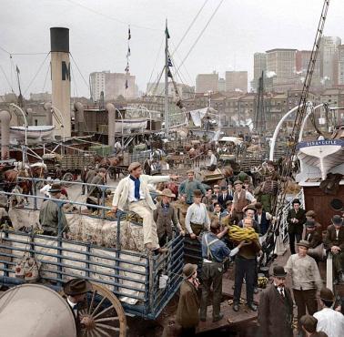 Port w Nowym Jorku 100 lat temu, 1918