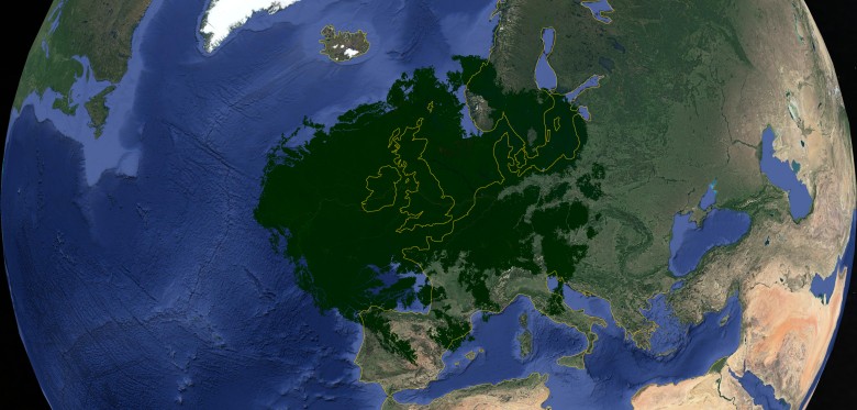 Amazonia na tle Europy